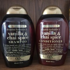 Vanilla and chai spice shampoo and conditioner
